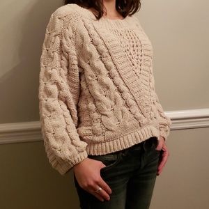 Cream knit sweater
